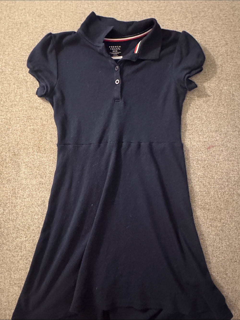 5/$15- French Toast Navy Polo Dress for Girls